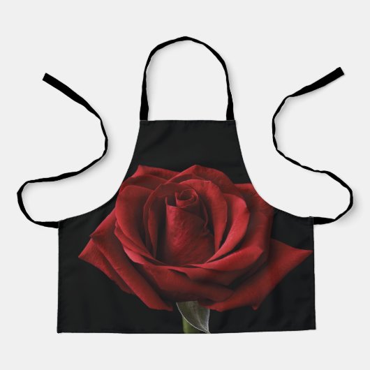Rote Rose Schürze (Vorderseite)