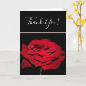 Rote Rose - Schwarz Karte (Gelbe Blume)