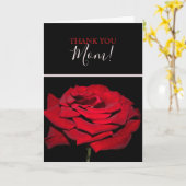 Rote Rose - Schwarz Karte (Gelbe Blume)