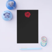 Rote Rose. Schwarzer Hintergrund. Flyer (Einzeln)