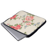 ROTE ROSE SEAMLESS PATTER MIT BLUE BELLSpattern,f Laptopschutzhülle (Vorne Knopf)