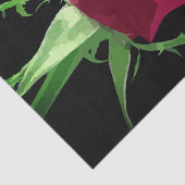 Rote Rose Seidenpapier (Ausschnitt)