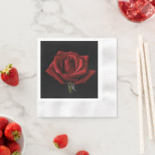 Rote Rose Serviette (Beispiel)