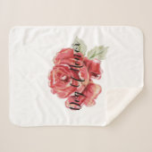 Rote Rose Sherpadecke (Vorderseite (Horizontal))