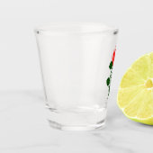 Rote Rose Shotglas Schnapsglas (Links)