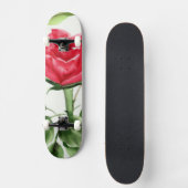 Rote Rose Skateboard (Vorderseite)