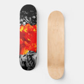 Rote Rose Skateboard (Vorderseite)