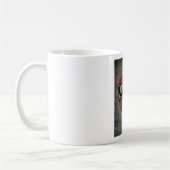 Rote Rose Skull Kaffeetasse (Links)