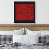 Rote Rose "Skulptur" Leinwand (Insitu (Schlafzimmer))