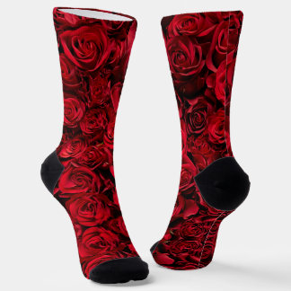 Rote Rose Socken