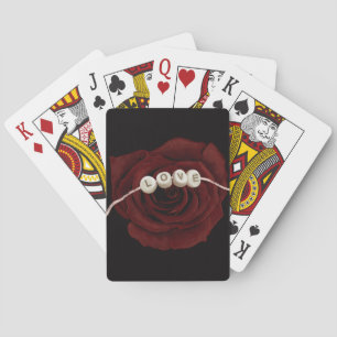 Rote Rose Spielkarten