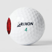 Rote Rose ssf gbcnm Golfball (Logo)
