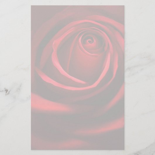 Rote Rose stationär Briefpapier (Vorderseite)
