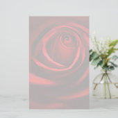 Rote Rose stationär Briefpapier (Stehend Vorderseite)