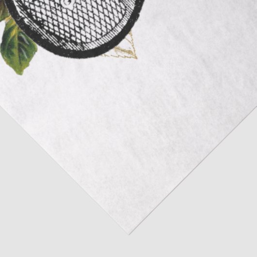 Rote Rose Steampunk Serie Design 1 Seidenpapier (Ausschnitt)