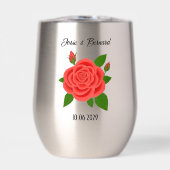 Rote Rose Stemless Tumbler (Vorderseite)