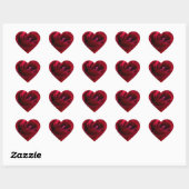 Rote Rose Stickers Romantische Rose gibt Keepake (Blatt)