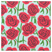 Rote Rose Stoff (Nahaufnahme)