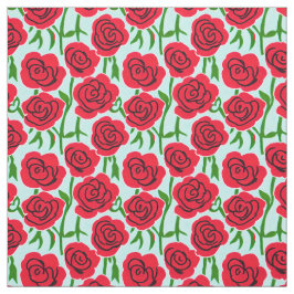 Rote Rose Stoff