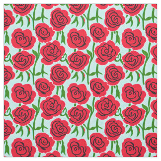 Rote Rose Stoff