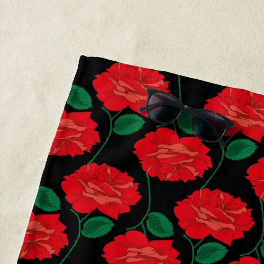 Rote Rose Strandtuch (Beispiel)