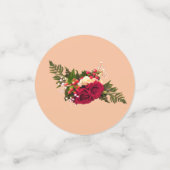 Rote Rose Swagger Antiquitätendesign Konfetti (Klein Vorderseite)