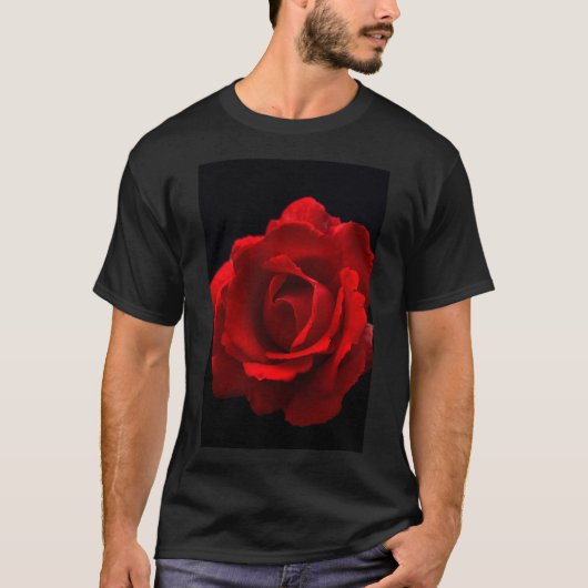 Rote Rose T-Shirt (Vorderseite)