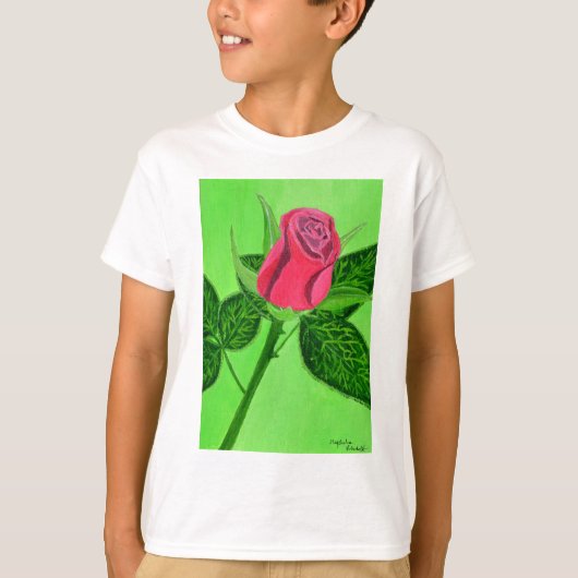 Rote Rose T - Shirt (Vorderseite)