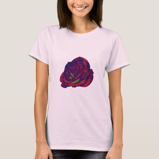 Rote Rose T - Shirt (Vorderseite)