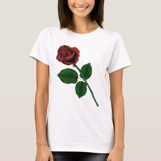 Rote Rose T-Shirt (Vorderseite)