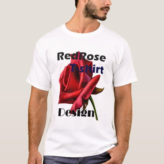 Rote Rose T - Shirt (Vorderseite)
