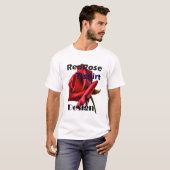 Rote Rose T - Shirt (Vorne ganz)