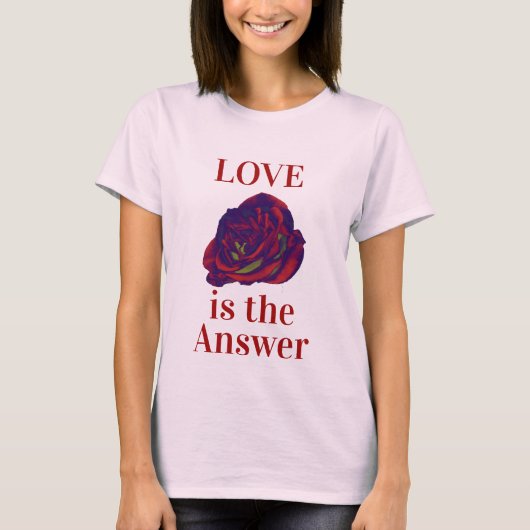 Rote Rose T - Shirt (Vorderseite)