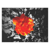 Rote Rose Tablettenkern aus Baumwolle, 52"x70" Tischdecke (Vorderseite (Horizontal))