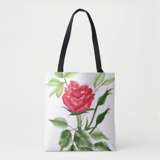 Rote Rose Tasche (Vorderseite)