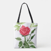 Rote Rose Tasche (Rückseite)