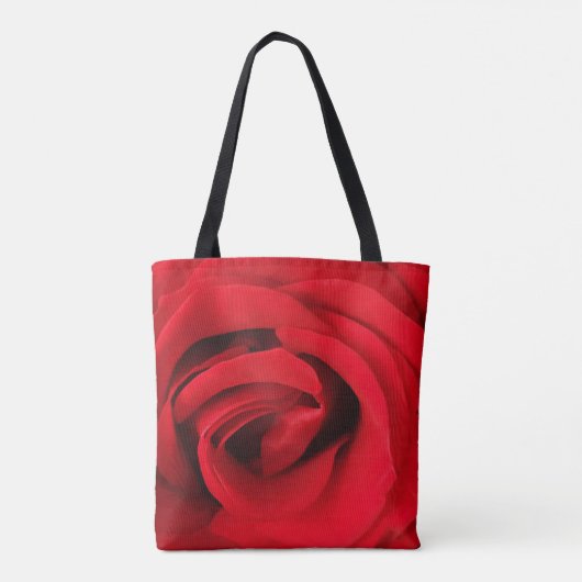 Rote Rose Tasche (Rückseite)