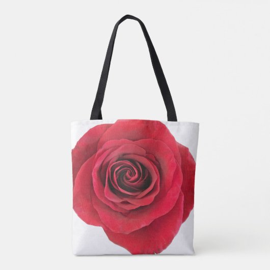 Rote Rose Tasche (Rückseite)