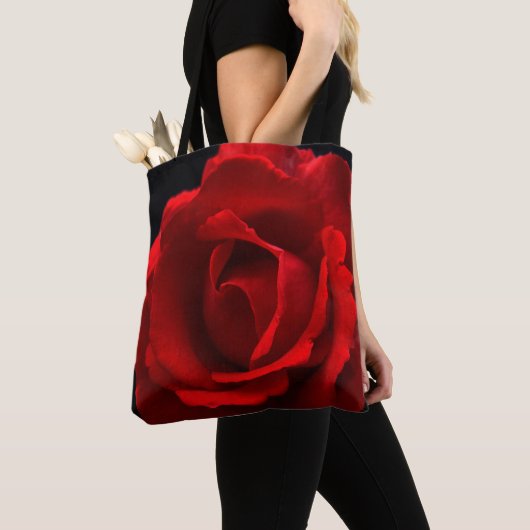 Rote Rose Tasche (Von Nahem)