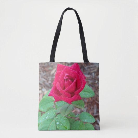Rote Rose Tasche (Vorderseite)