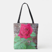Rote Rose Tasche (Rückseite)
