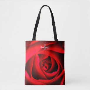 Rote Rose-Tasche Tasche