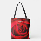 Rote Rose-Tasche Tasche (Rückseite)