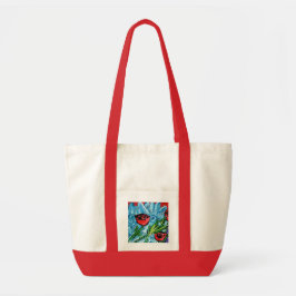 Rote Rose-Tasche Tragetasche