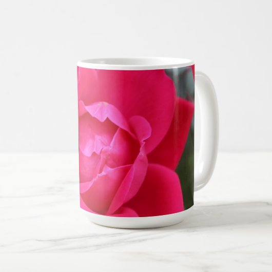 ROTE ROSE Tasse (VorderseiteRechts)