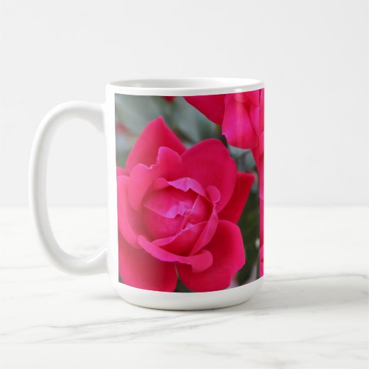 ROTE ROSE Tasse (Links)