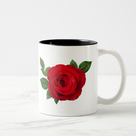 rote Rose Tasse (Rechts)