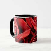 Rote Rose Tasse (Vorderseite Links)