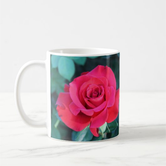 Rote Rose Tasse (Links)