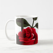 Rote Rose Tasse am Muttertag (Links)